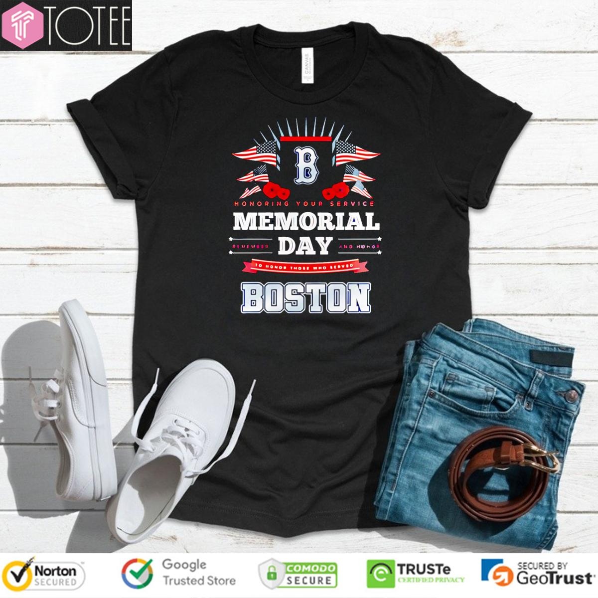 Boston Red Sox Honoring Your Service Memorial Day T-shirt 4