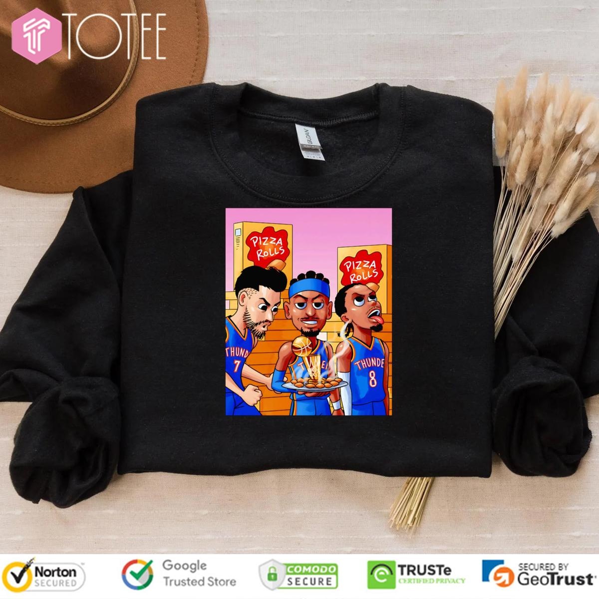 Pizza Rolls Oklahoma City Thunder T-shirt 3