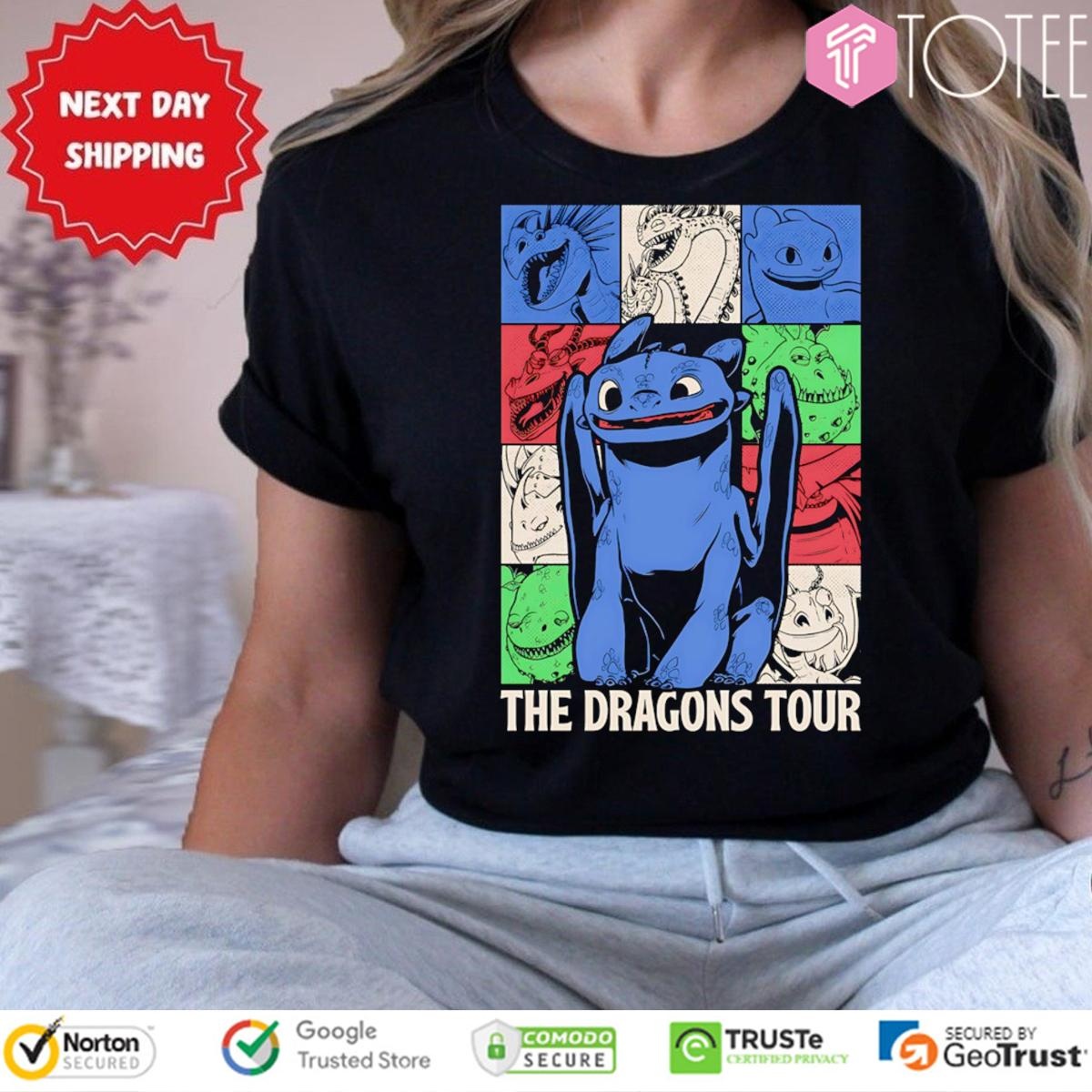 Toothless The Dragons Tour T-shirt 4