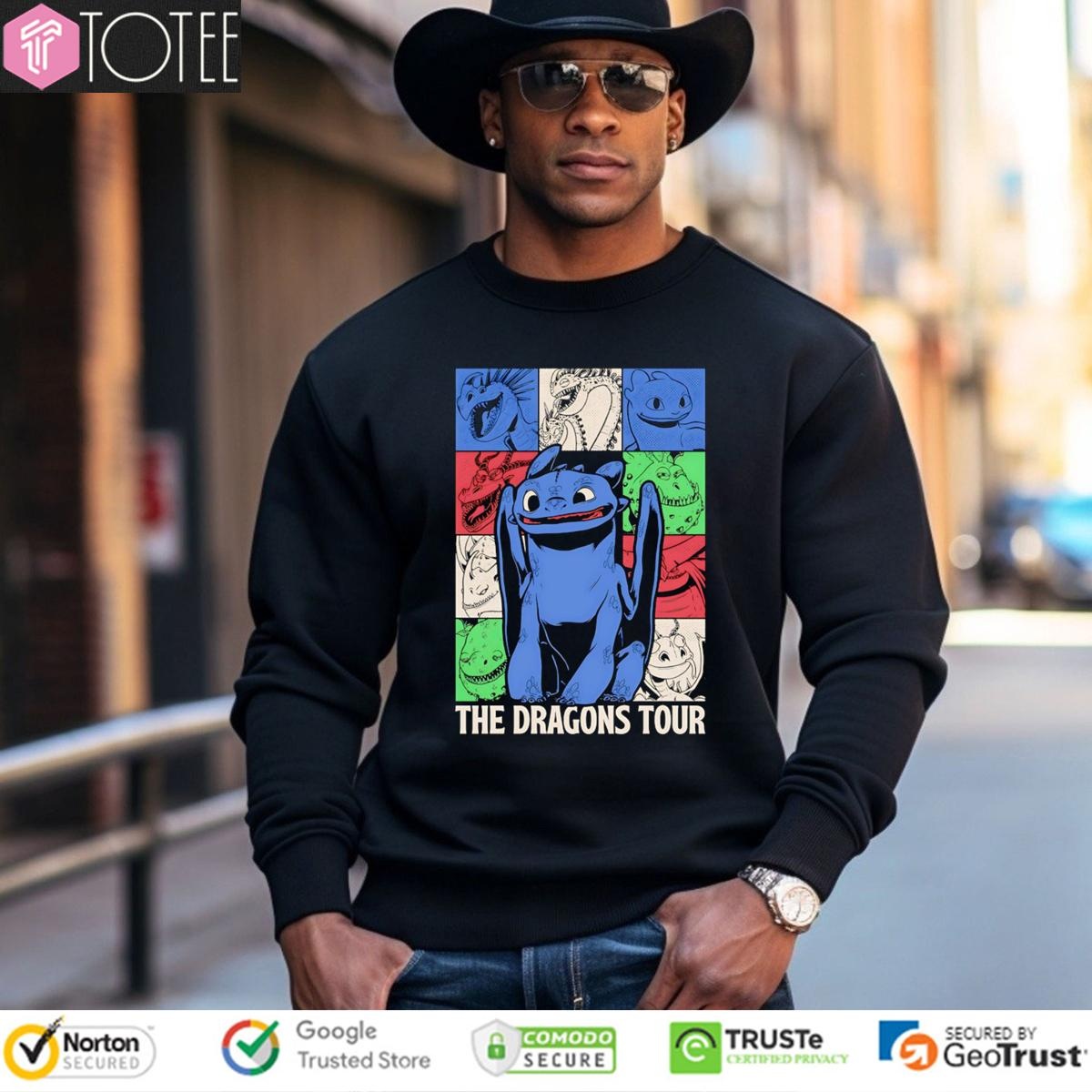 Toothless The Dragons Tour T-shirt 3
