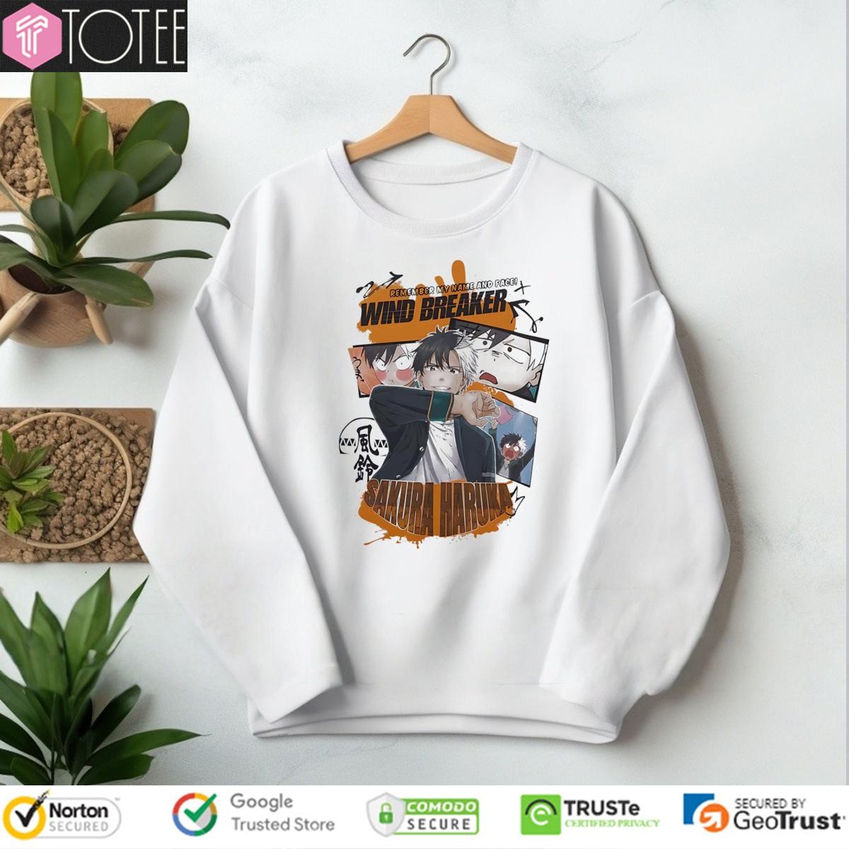 Wind Breaker Sakura Haruka Remember My Name And Face T-shirt 3