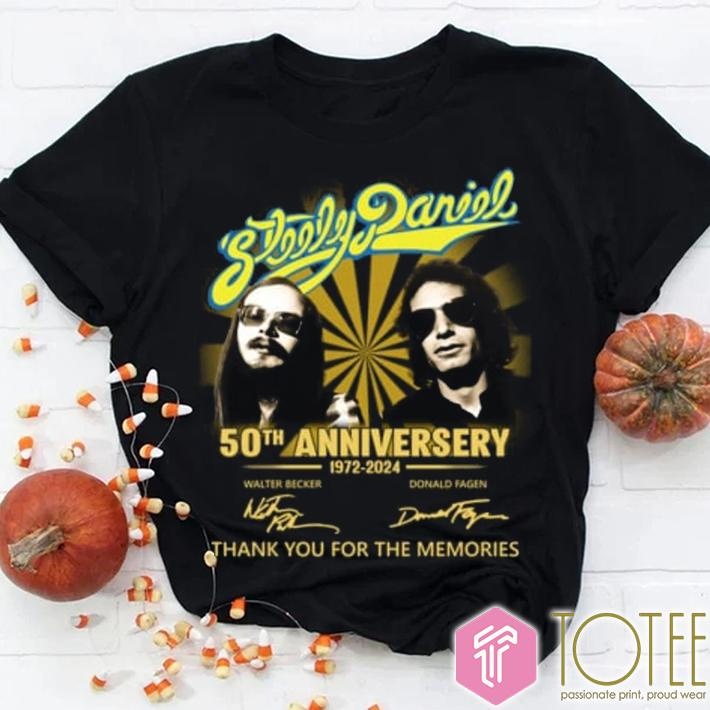50Th Anniversary 1972-2024 Steely Dan Signatures T-shirt 1