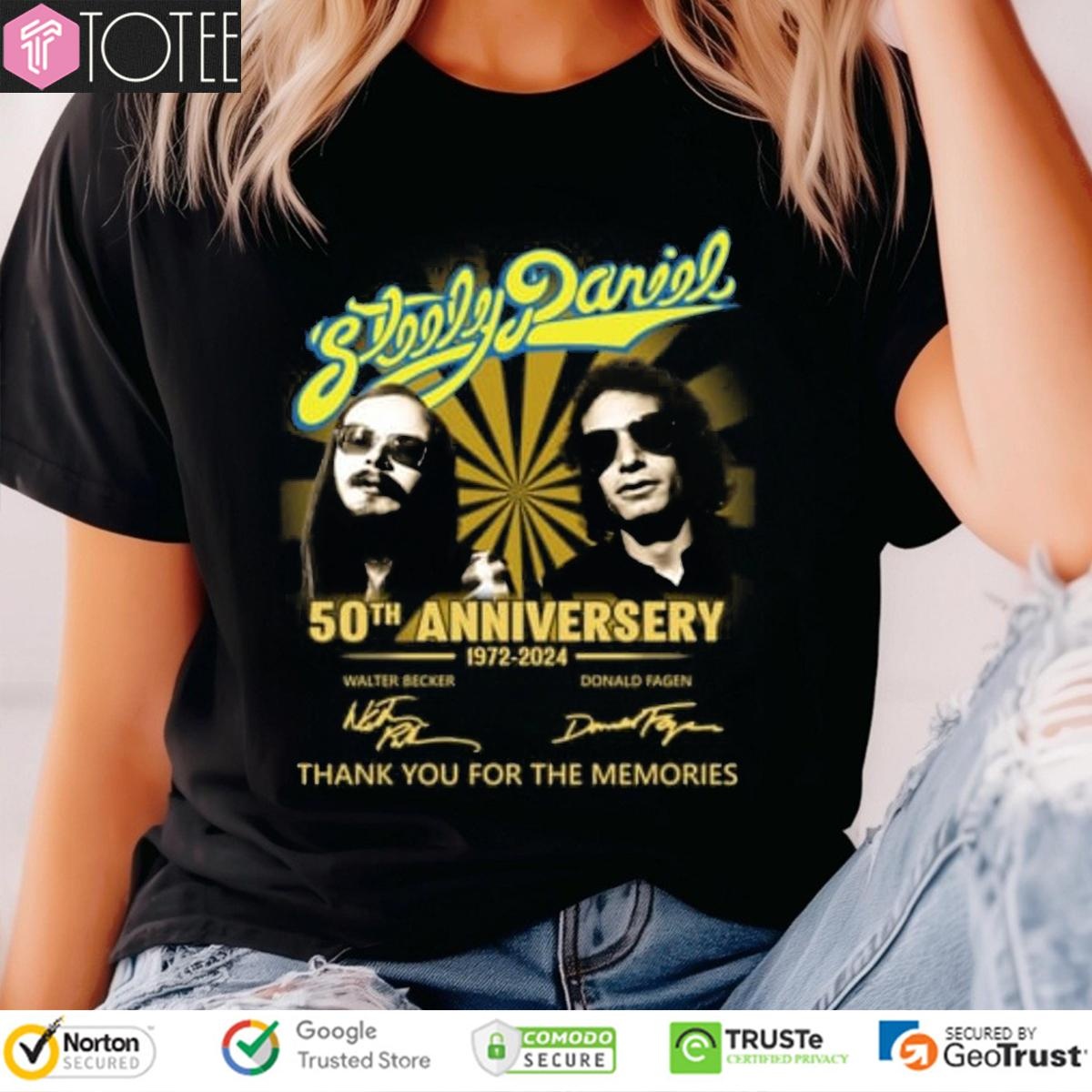 50Th Anniversary 1972-2024 Steely Dan Signatures T-shirt 4