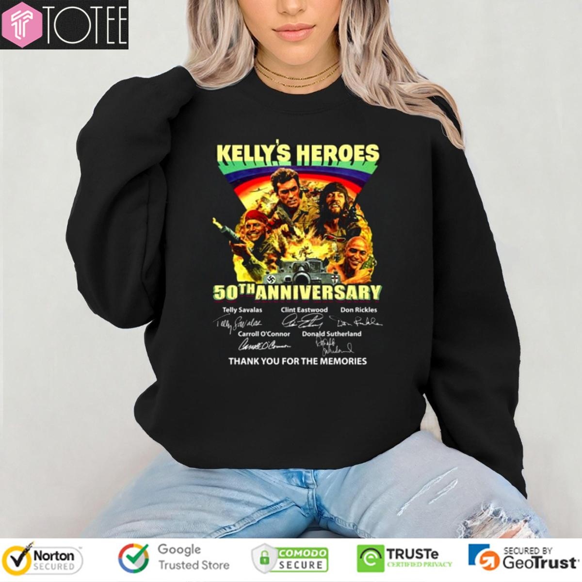 50Th Anniversary Kellys Heroes Signatures T-shirt 3