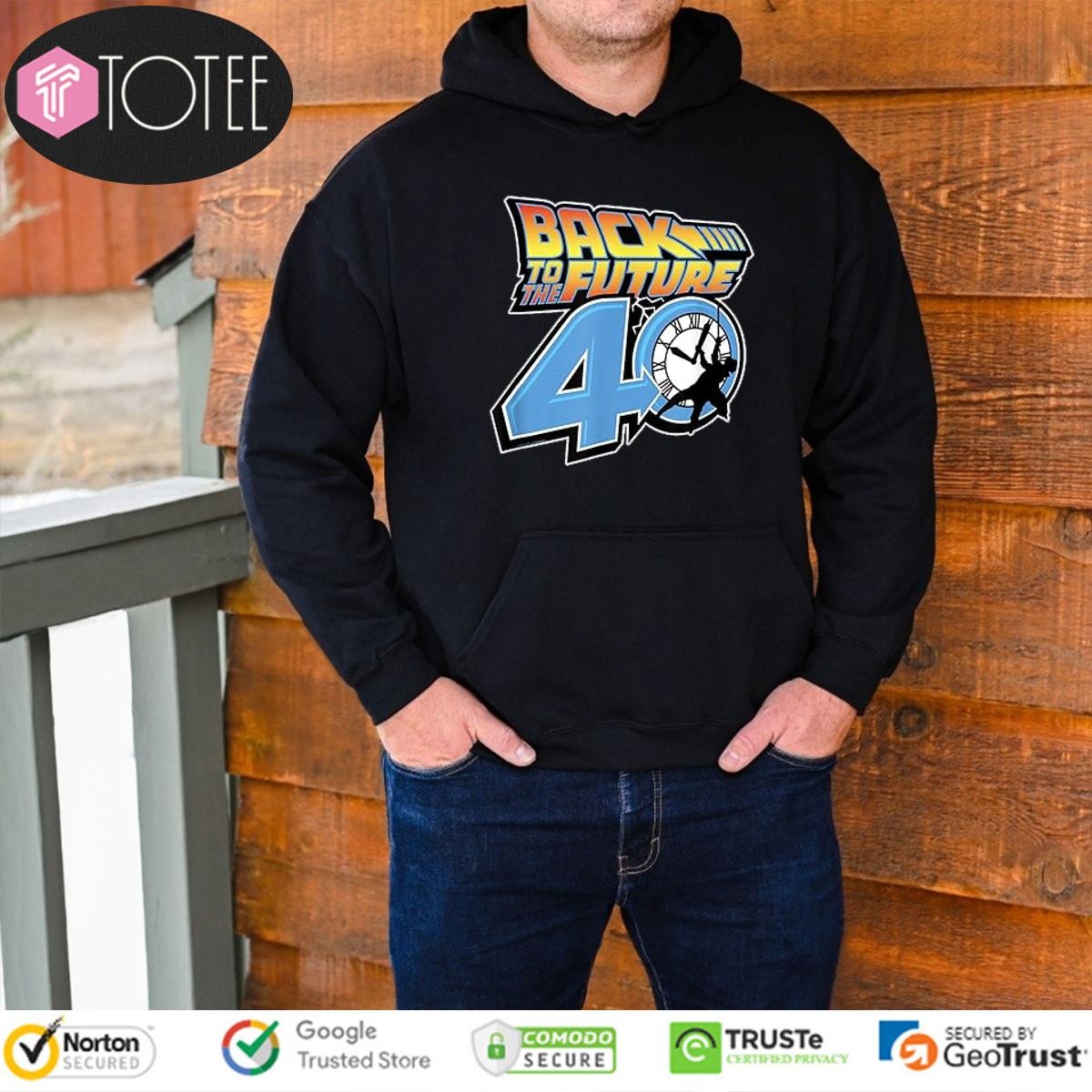 Back To The Future 40 Years Logo T-shirt 2