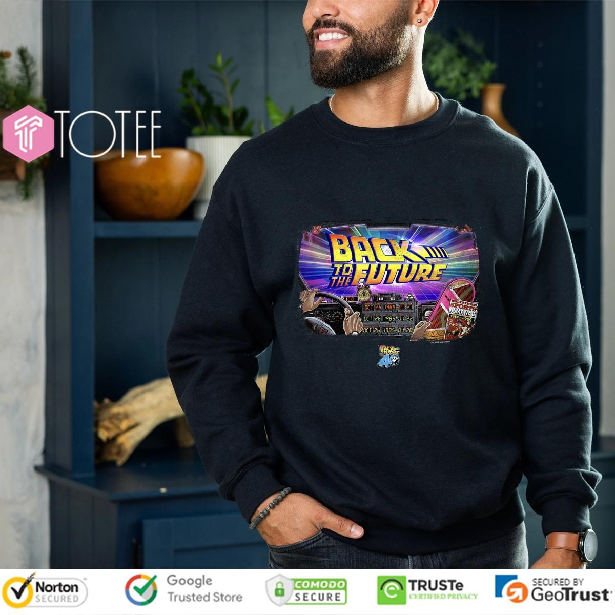Back To The Future 40Th Anniversary Time Machine Pov T-shirt 3