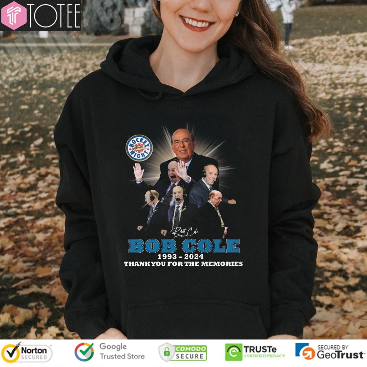 Hockey Night In Canada Bob Cole 1993-2024 Signature T-shirt 2