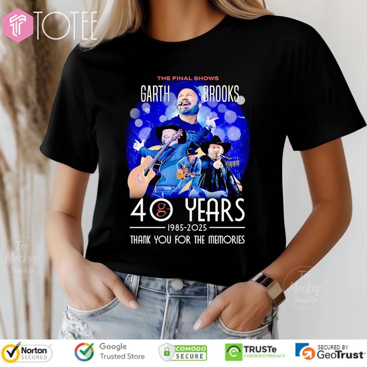 The Final Shows 40 Years 1985-2025 Garth Brooks T-shirt 4