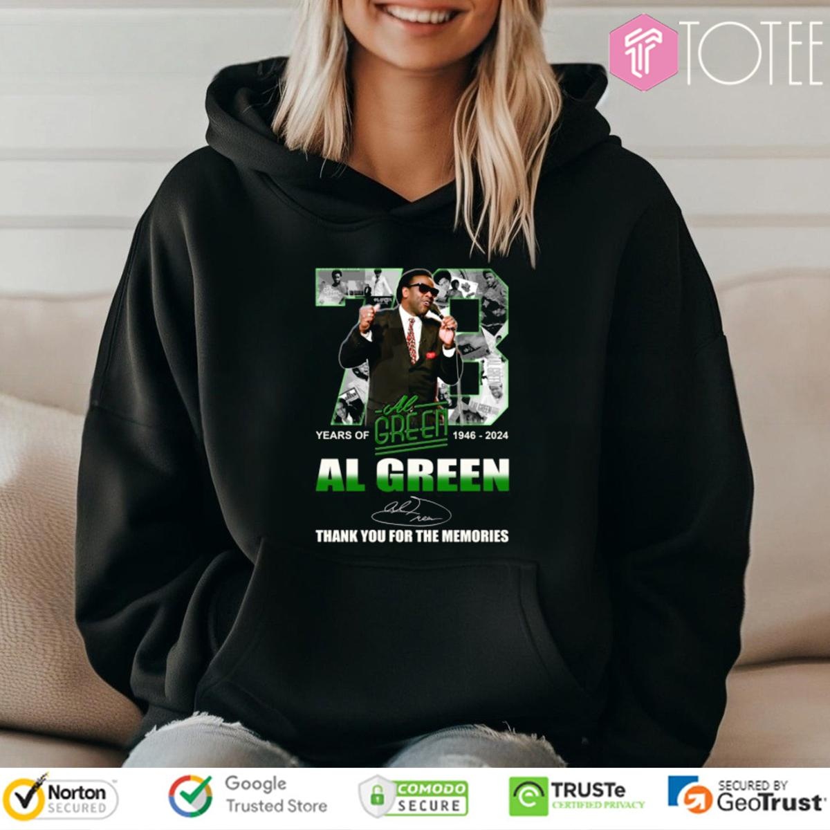 73 Years Of 1946-2024 Al Green Signature T-shirt 2