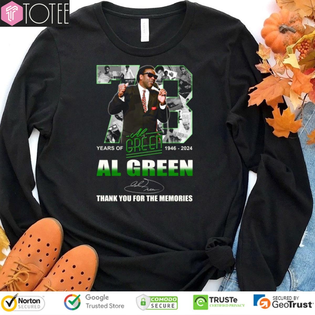 73 Years Of 1946-2024 Al Green Signature T-shirt 3