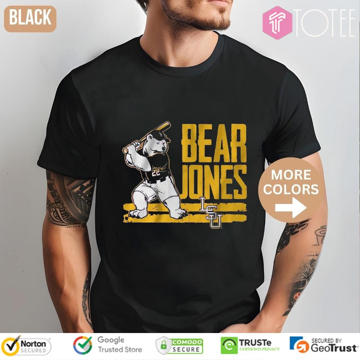 Bear Jones Ls Tigers Baseball Jared Jones T-shirt