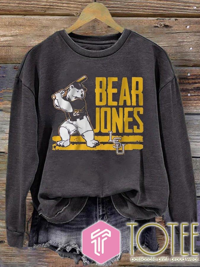 Bear Jones Ls Tigers Baseball Jared Jones T-shirt 3