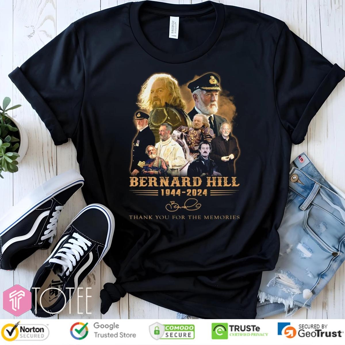 Bernard Hill 1944-2024 Signature T-shirt