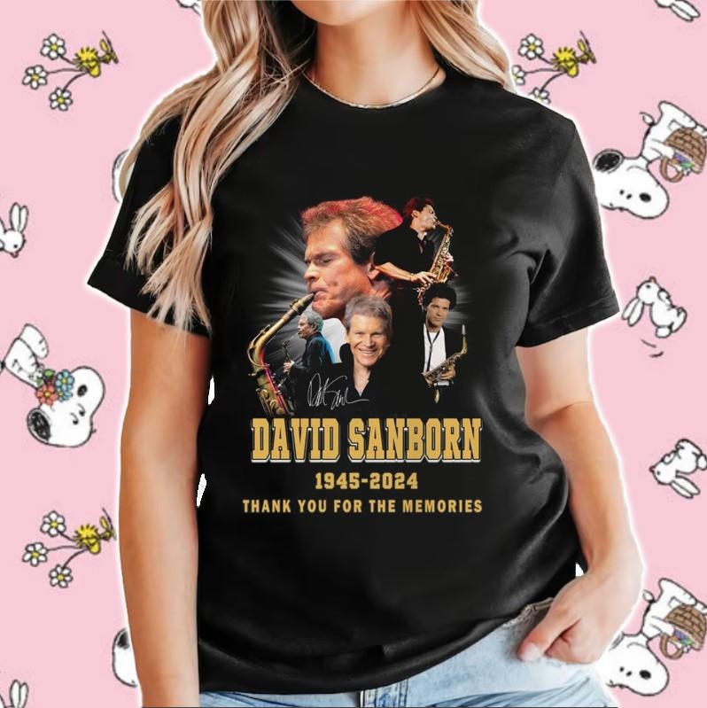 David Sanborn 1945-2024 Signature T-shirt 4