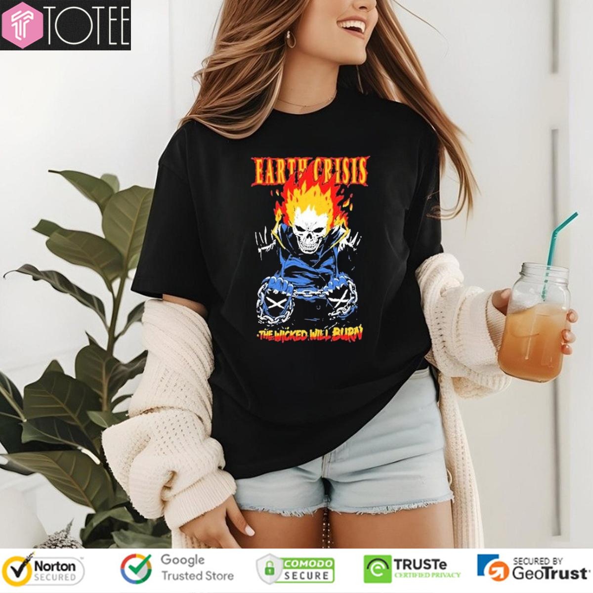Earth Crisis The Wicked Will Burn T-shirt 4