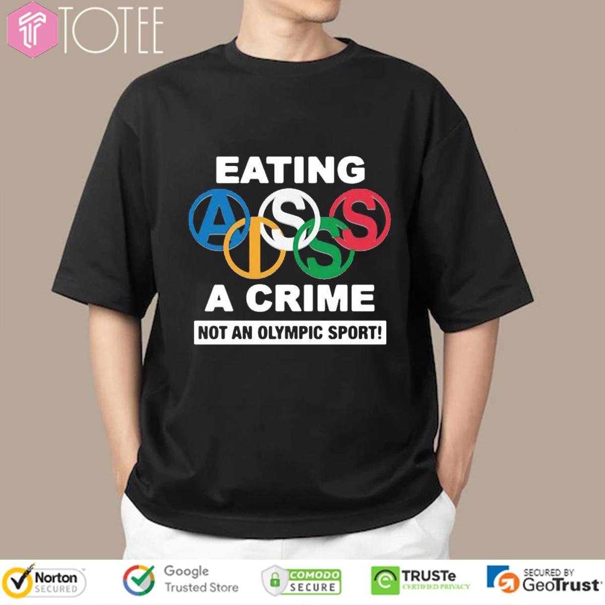 Eating Ass Is A Crime Not An Olympic Sport Simone Biles T-shirt 4