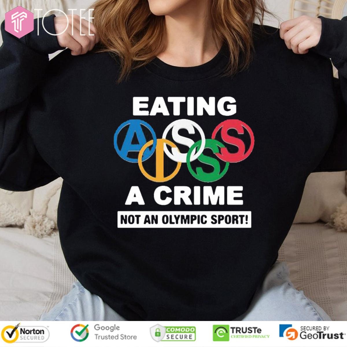 Eating Ass Is A Crime Not An Olympic Sport Simone Biles T-shirt 3