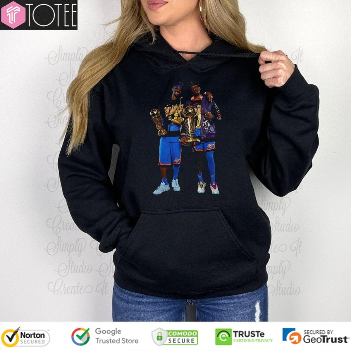Sga And J-Dub Nba Shai Gilgeous-Alexander Jalen Williams Okc Champions T-shirt 2