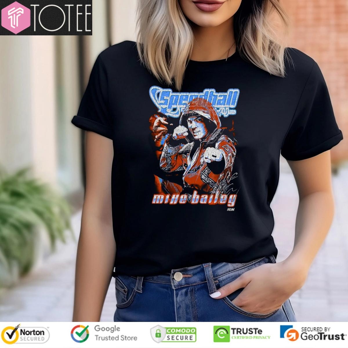 Speedball Mike Bailey Time Adventure Beefy Aew Signature T-shirt 4