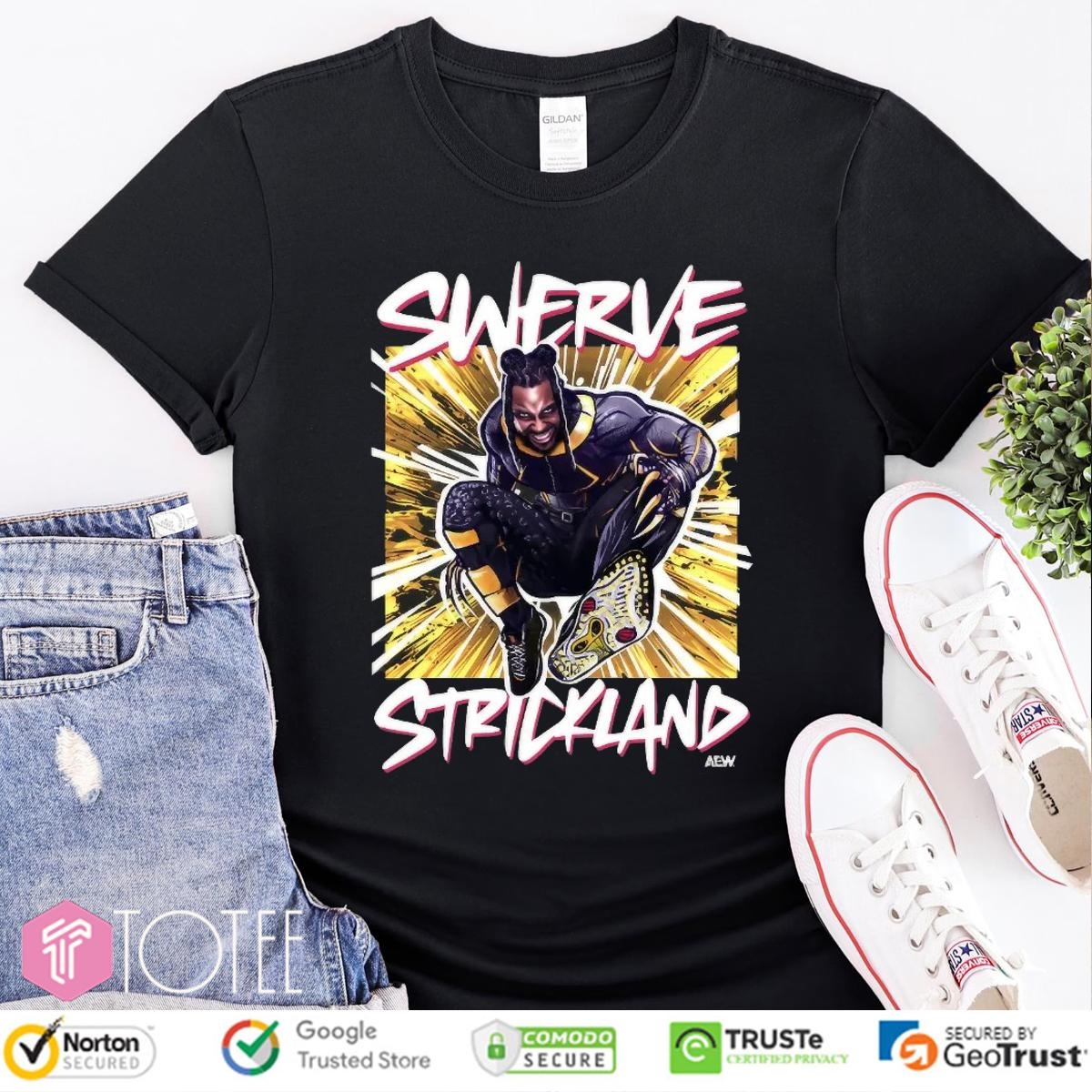 Swerve Strickland Aew Graphic T-shirt