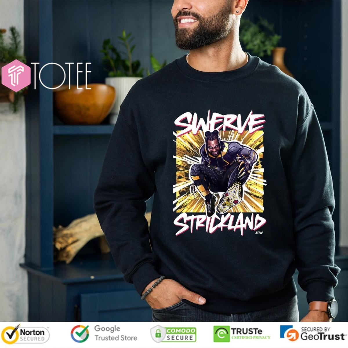 Swerve Strickland Aew Graphic T-shirt 3