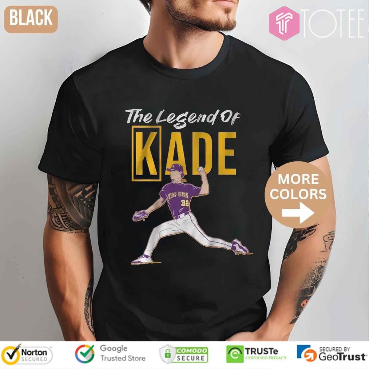The Legend Of Kade Anderson Ls Tiger Baseball T-shirt 1