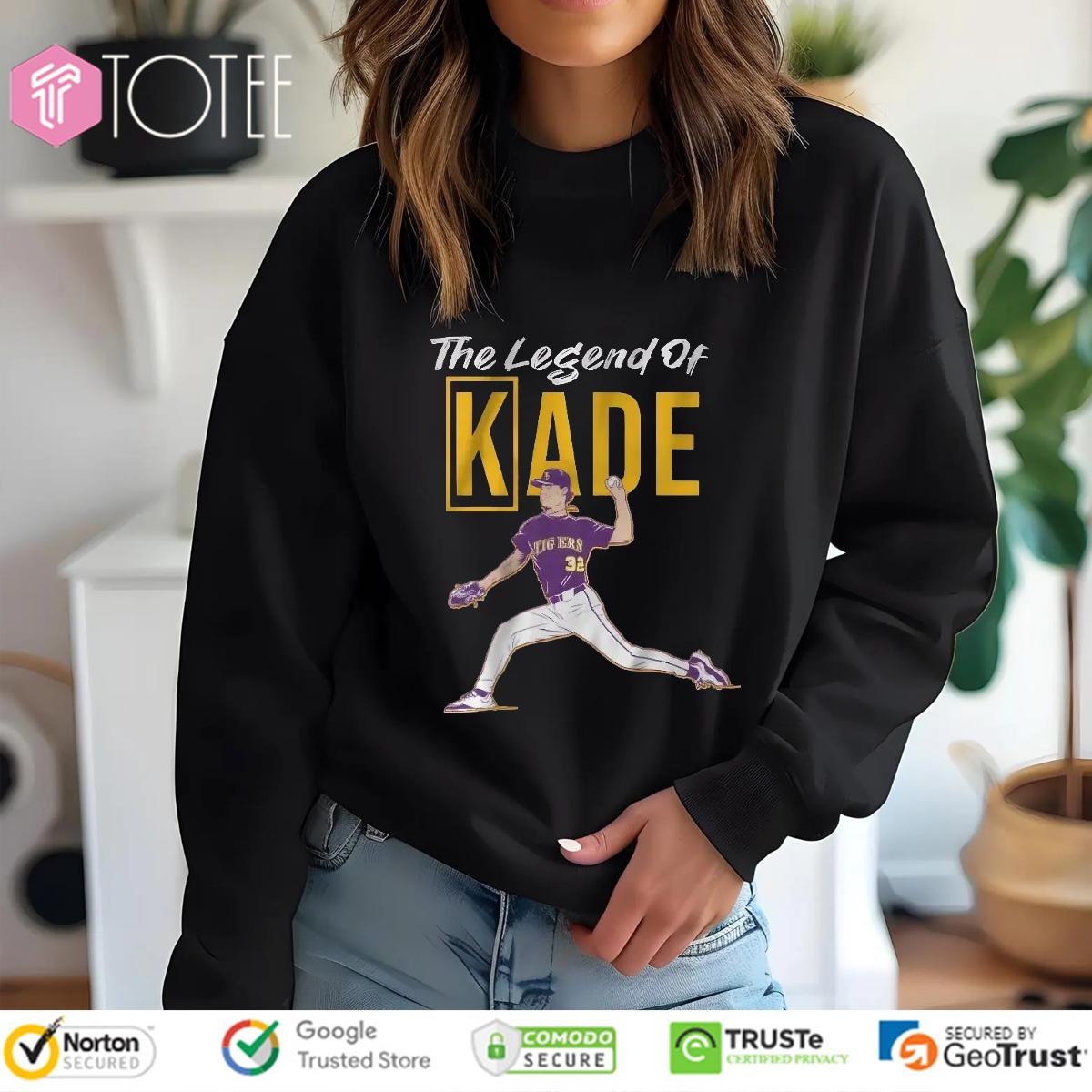 The Legend Of Kade Anderson Ls Tiger Baseball T-shirt 3