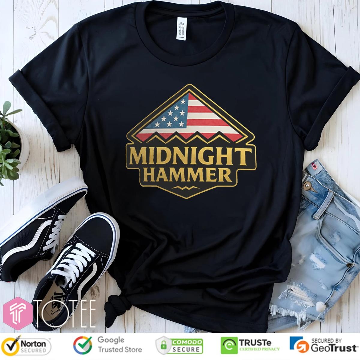 Operation Midnight Hammer B-2 Stealth Jet Military T-shirt 1