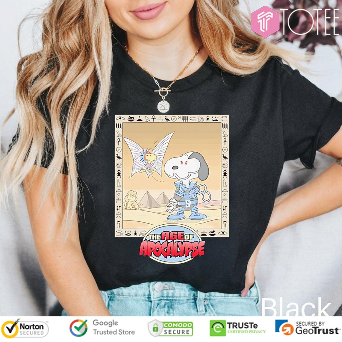Snoopacolypse Parody Snoopy Woodstock The Age Of Apocalypse X-Men Marvel T-shirt 4