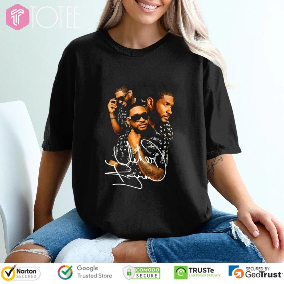 Usher Past Present Future Signature T-shirt 4