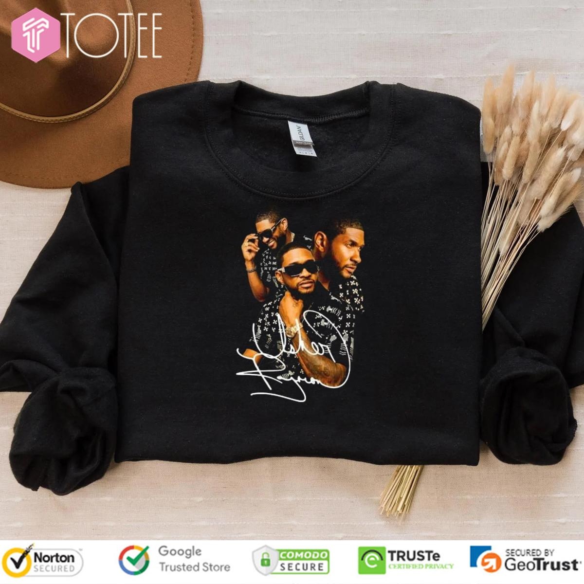 Usher Past Present Future Signature T-shirt 3