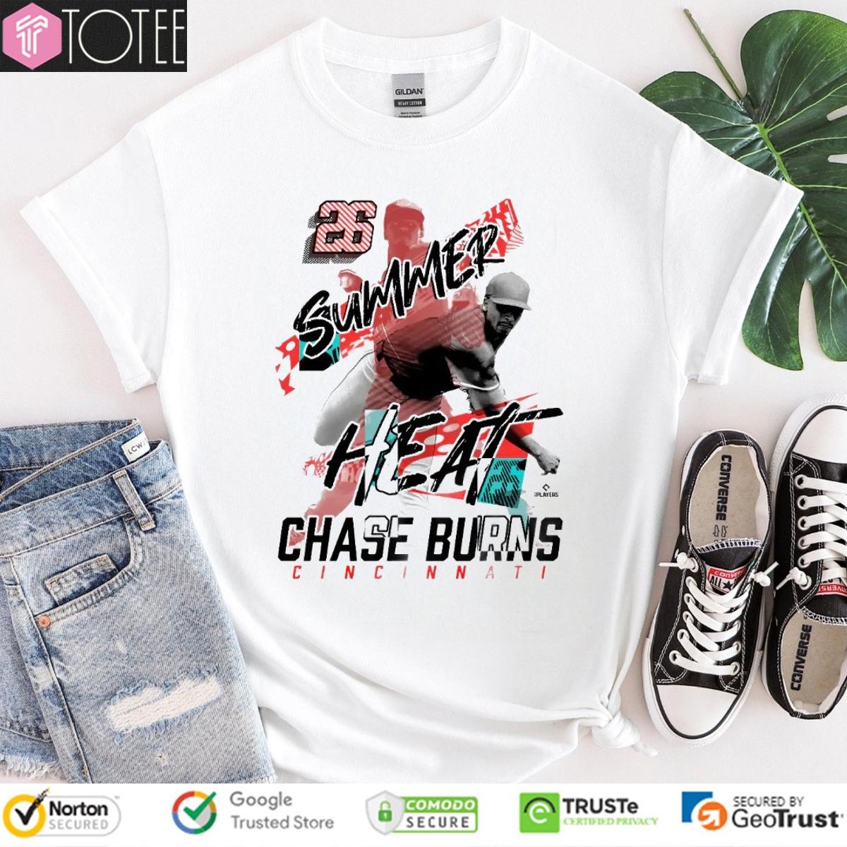Summer Heat Chase Burns Cincinnati Reds T-shirt