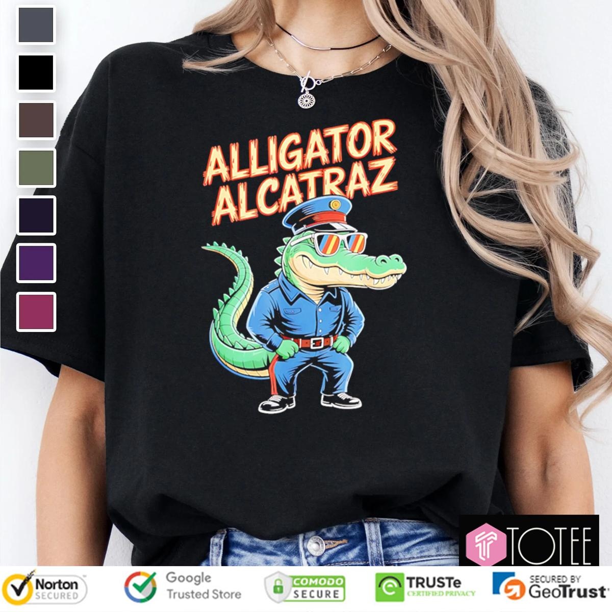 Alligator Alcatraz Crocodile T-shirt 4
