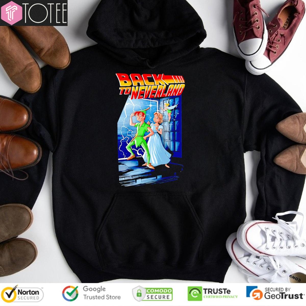 Back To Neverland Parody Disney Peter Pan Wendy Darling Tinker Bell T-shirt 2