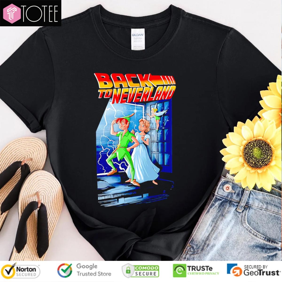 Back To Neverland Parody Disney Peter Pan Wendy Darling Tinker Bell T-shirt 4