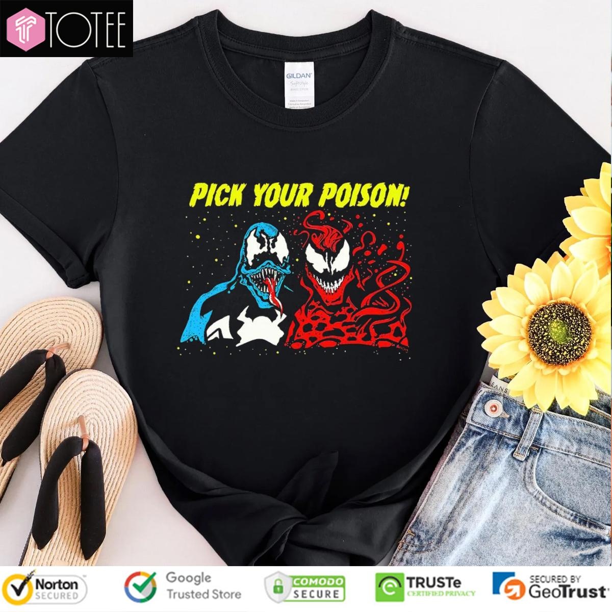 Marvel Venom Carnage Pick Your Poison T-shirt