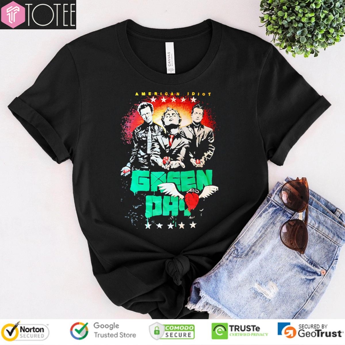 American Idiot Green Day Band Graphic T-shirt
