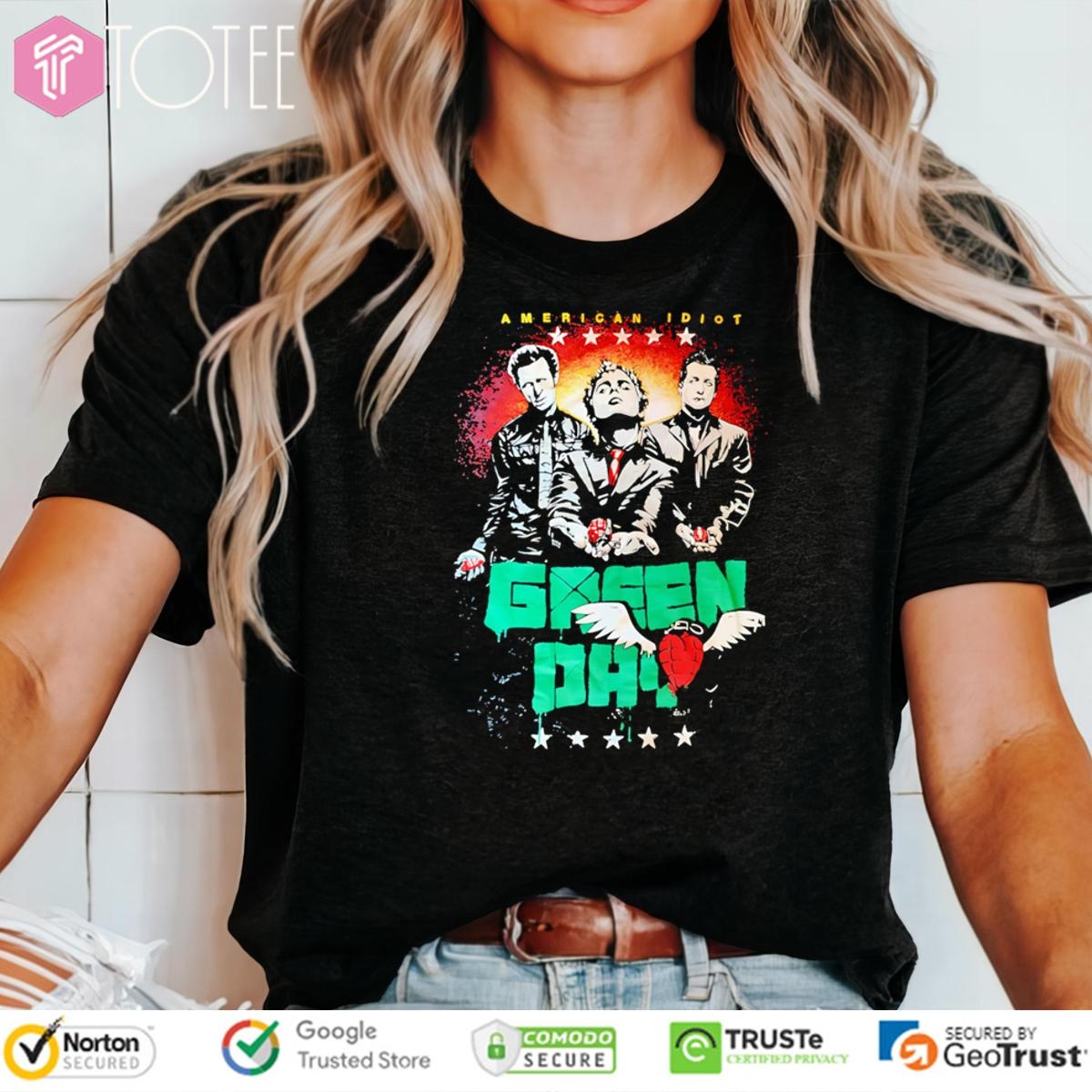 American Idiot Green Day Band Graphic T-shirt 4