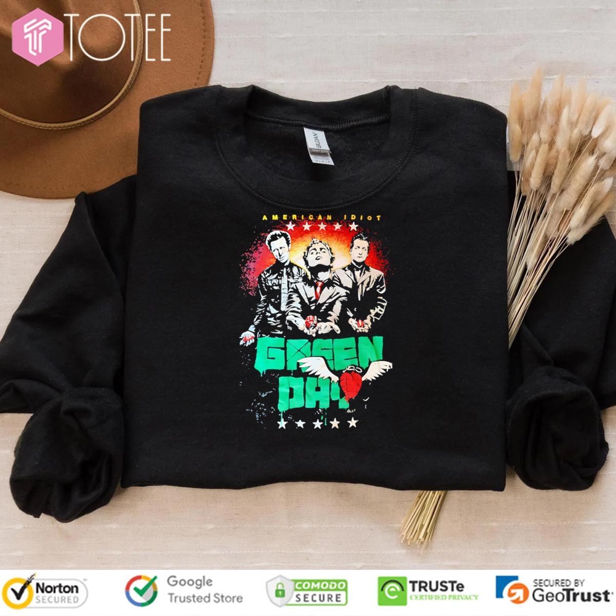 American Idiot Green Day Band Graphic T-shirt 3