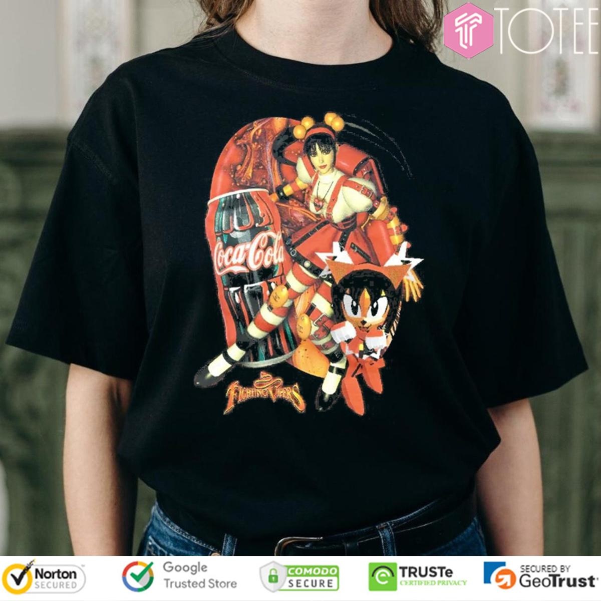 Honey Fighting Vipers Coca Cola Vintage Bootleg T-shirt