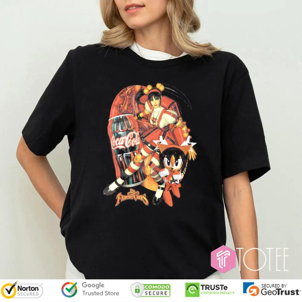 Honey Fighting Vipers Coca Cola Vintage Bootleg T-shirt 4