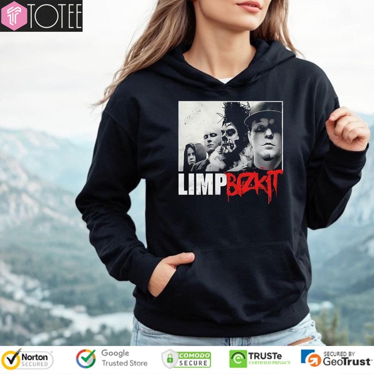 Limp Bizkit Grunge Portrait Band Members Metal T-shirt 2