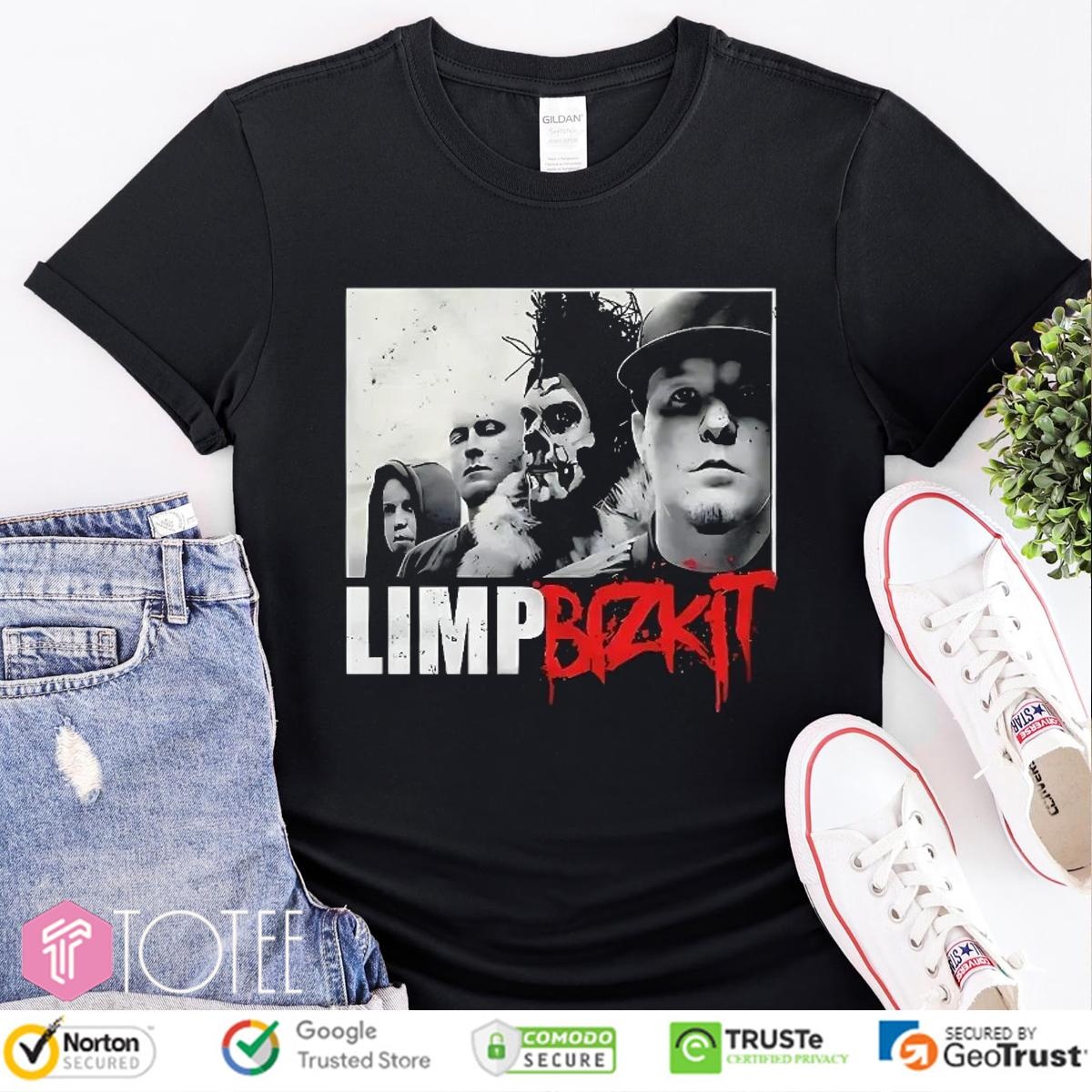 Limp Bizkit Grunge Portrait Band Members Metal T-shirt