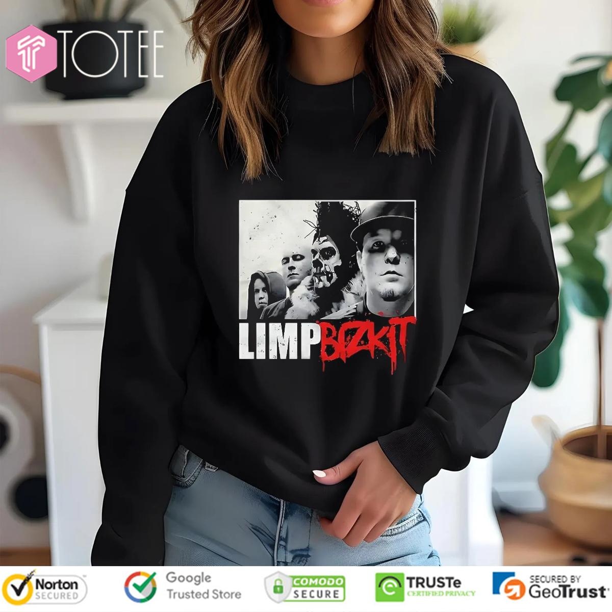 Limp Bizkit Grunge Portrait Band Members Metal T-shirt 3