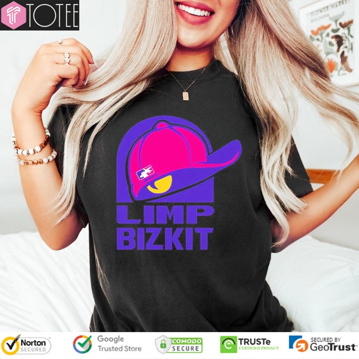 Limp Bizkit Snapback Cap Parody Taco Bell Logo T-shirt 4