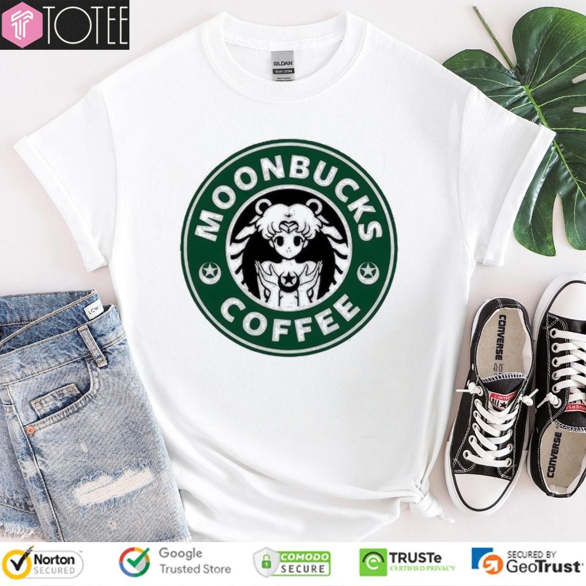 Moonbucks Coffee Parody Sailor Moon Starbucks T-shirt