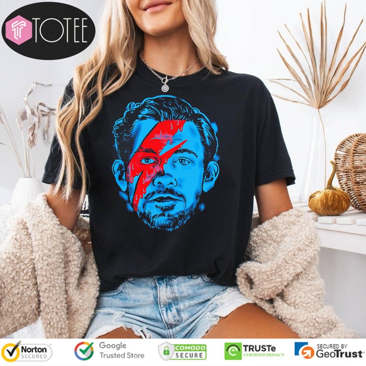 Oklahoma City Thunder Chet Holmgren Ver David Bowie T-shirt 4