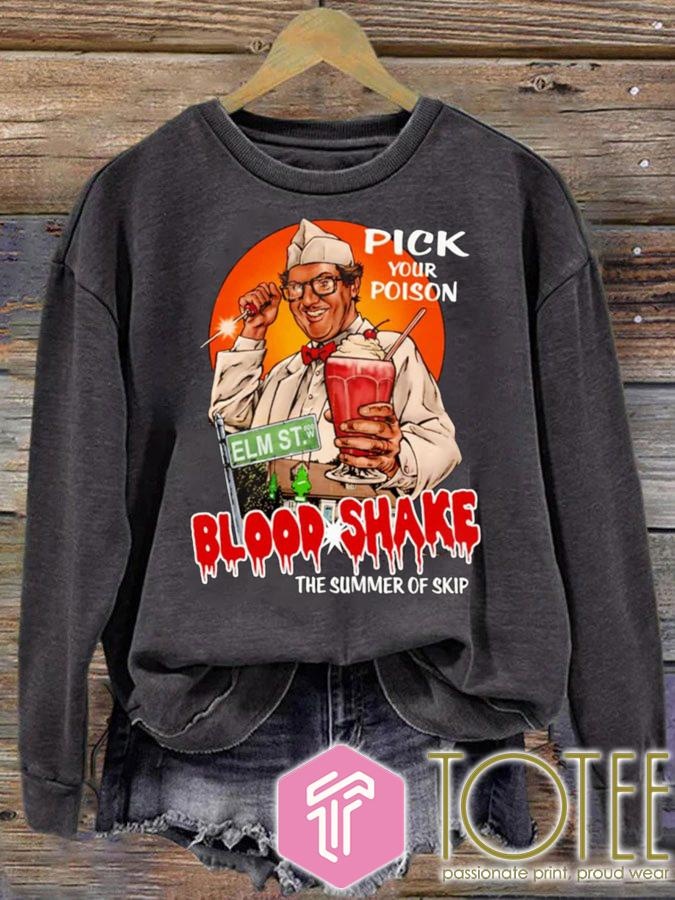 Pick Your Poison Blood Shake The Summer Of Skip T-shirt 3