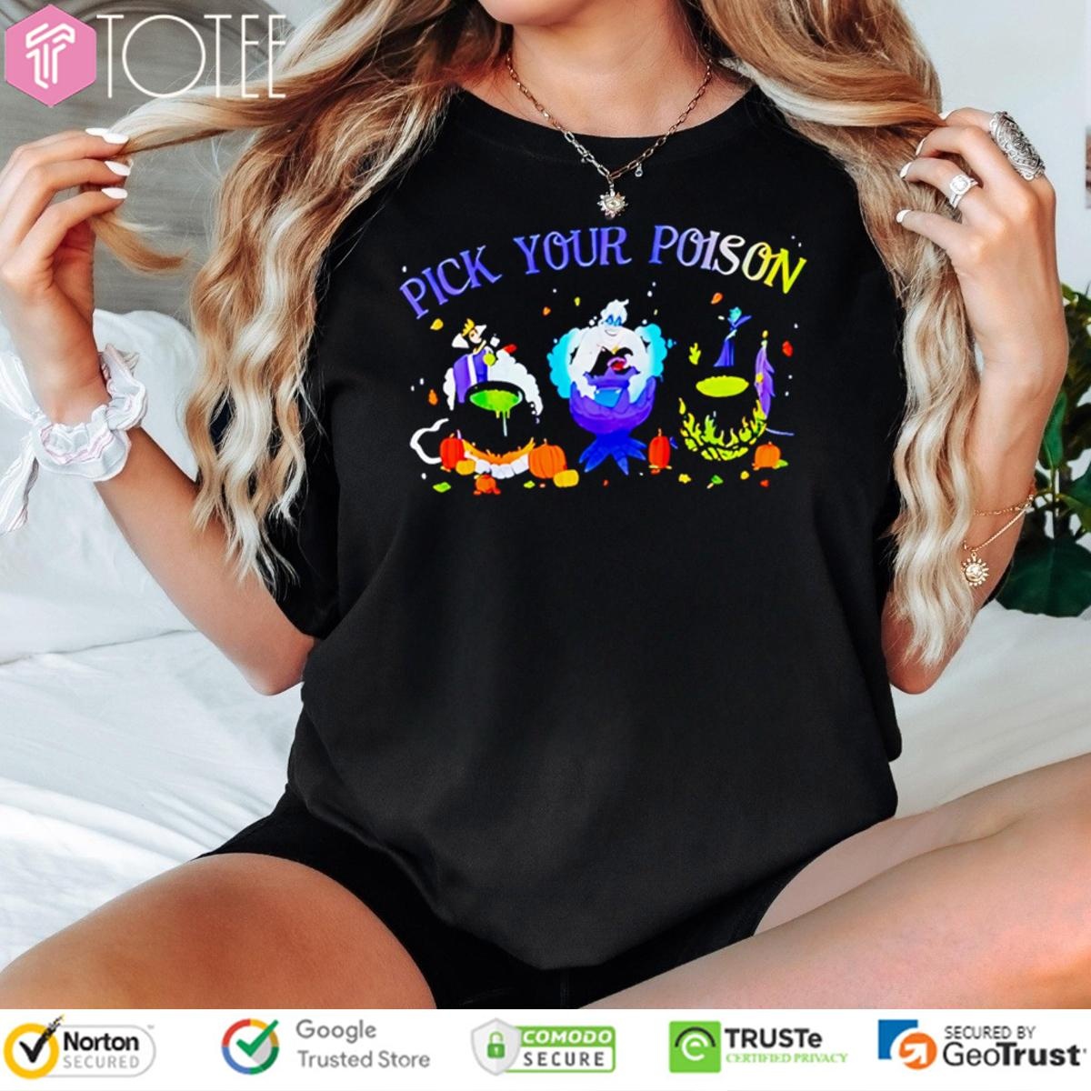 Pick Your Poison Disney Villains T-shirt 1