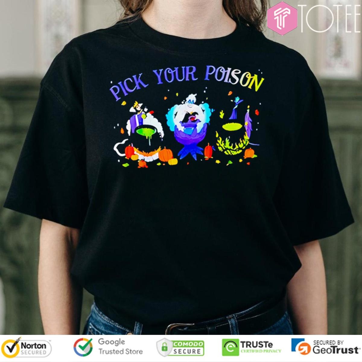 Pick Your Poison Disney Villains T-shirt 4